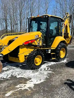 clean, spotless mini excavator