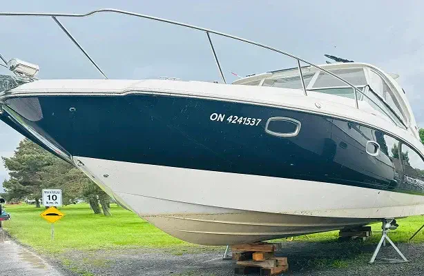 dirty boat with algee attached