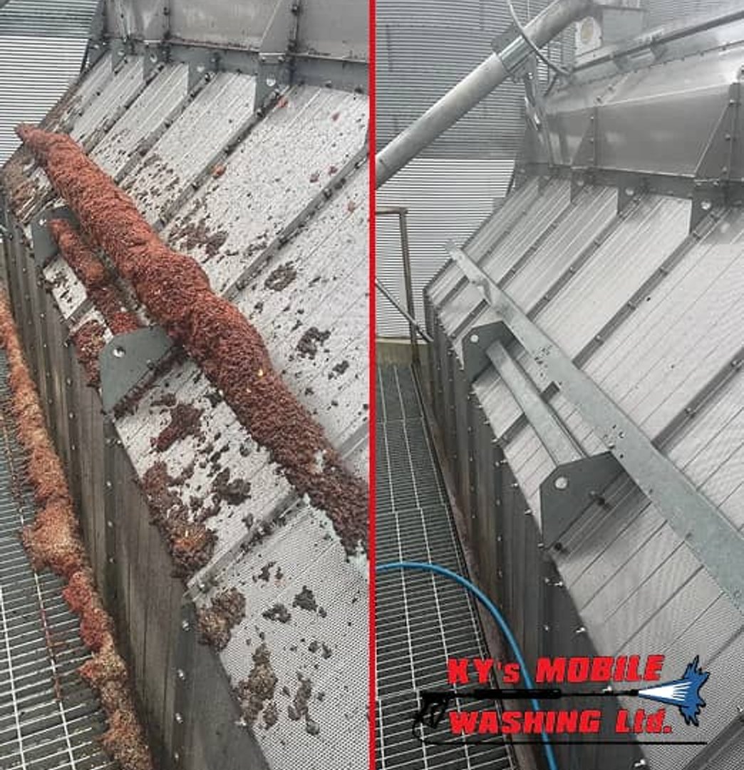 farm building pressure washing