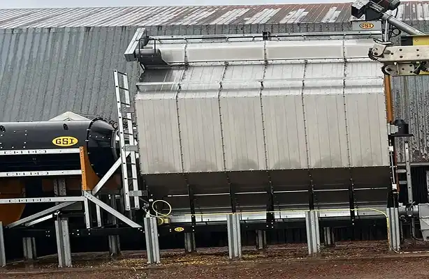 clean, spotless grain bin