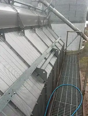 clean, spotless silo