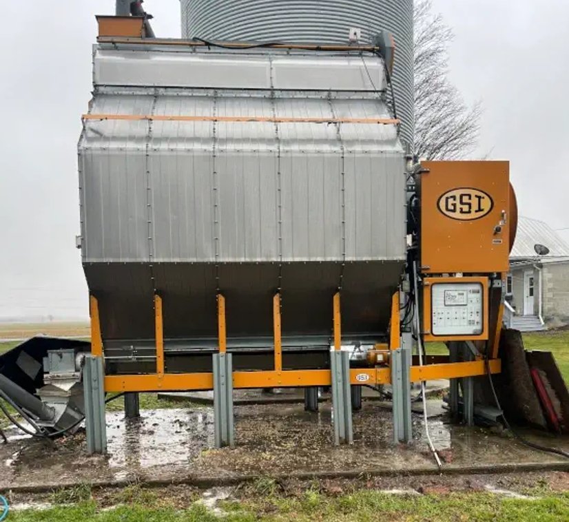 a clean and spotless grain silo