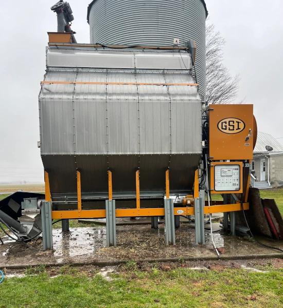 a clean and spotless grain silo
